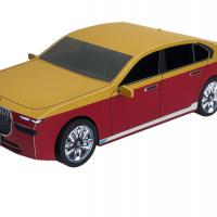 紙紮BMW I7 轎車